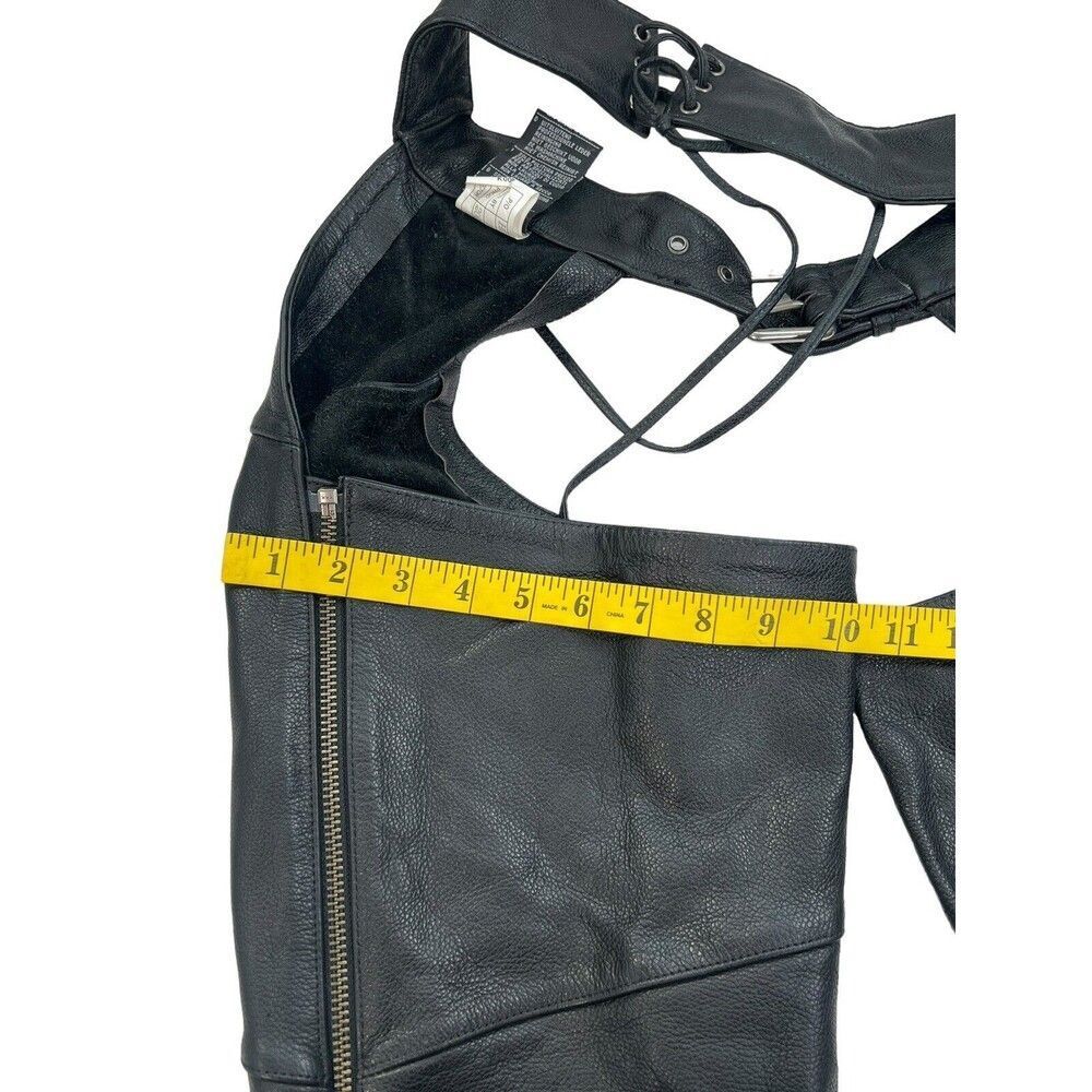 Re-Poshing✨️✨️Harley-Davidson Women's Genuine Leather Motorcycle Chaps - Picture 6 of 15